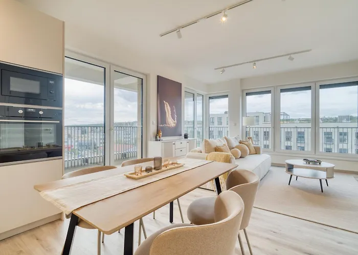 Appartement Chloe's Beige With Big Balcony, O2 Arena Praag